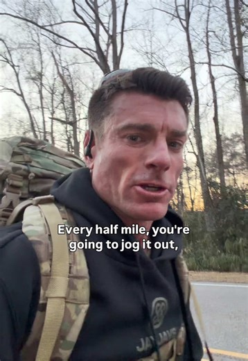 Probably the very best thing you can do to increase your overall rucking speed is ruck intervals. No need to shuffle to fast, just fast enough to get the heart rate and breathing up. Make sure your form and foot plant are good, don’t be banging your heels on the ground! And when you come back dow to a walk, go easy! Keep it around 15-16min mile pace. 👌 . #army #rucking #solders #military #soldier