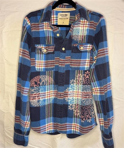 Bleached Distressed Flannel Shirt - Etsy