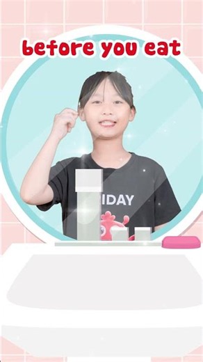 Kids Learn English Alphabet Through Song: A B C D Wash Your Hands Song #shorts
