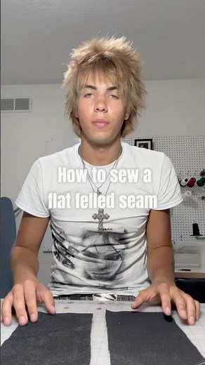 How to sew a flat felled seam #sew #sewing #tutorial