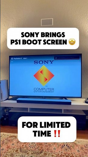 PS1 Boot Screen Returns on PS5! 🎮 #playstation #sony #ps5 #nostalgia