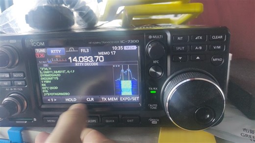 RTTY之机器解码和内置信息发送 IC7300