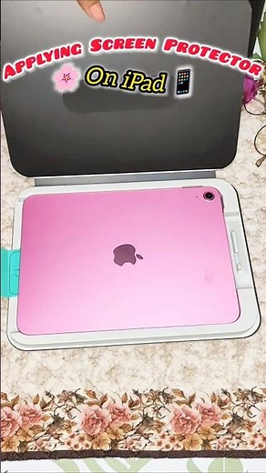 iPad Screen Protector Applying Tutorial | Step-By-Step ✨ #techunboxing #techshorts #shorts #unboxing