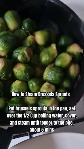 5-Minute Steamed Brussels Sprouts
