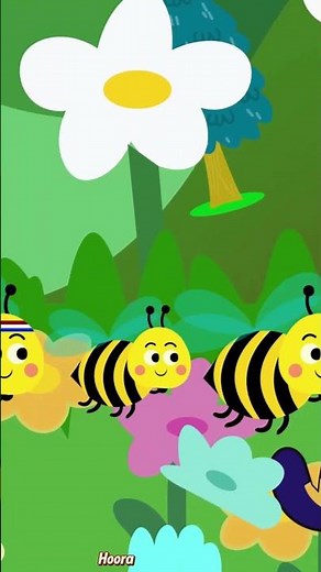 The Bees Go Buzzing | The Bees Go Buzzing One By One Hoorah ! | Baby Songs & Baby Rhyme | #babysongs