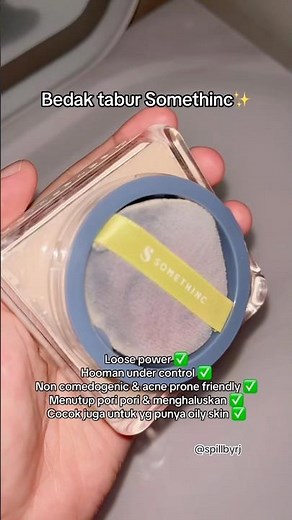 LOOSE POWDER SOMETHINC COCOK UNTUK OILY & ACNE PRONE SKIN #bedaktabur #affiliate #something