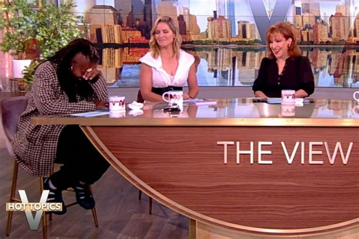 Whoopi Goldberg hangs head in digust on 'The View' over Trump's NABJ interview