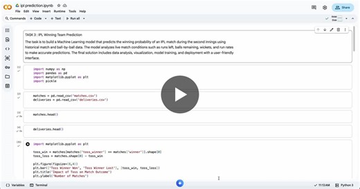 #machinelearning #datascience #python #ipl #sportsanalytics #ai #systemtron | BalaSamyukta Balamurugan