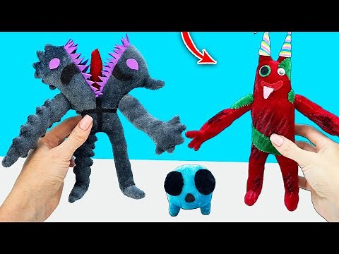 Garten of Banban 7 - unOfficial Plush 🧵 Injured Banban & Bittergiggle Hellish Jester & Givanium baby