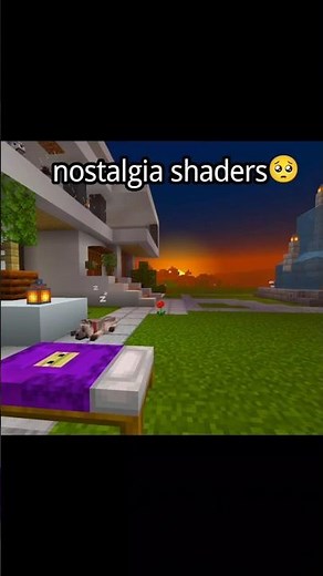 nostalgia shaders in Minecraft 🍃 #minecraft #gaming
