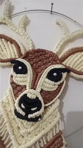 If macrame deer is live!/macrame Deer wall hanging/#macrame/#shorts/#yt/#ytshorts