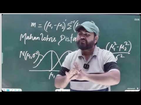 Concept: The "Distance" Between Normal Curves | Mahalanobis Distance | Dr. Danish Ali Sir