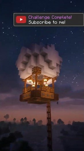 Minecraft Hot Air Baloon Base Tutorial 🎈 #minecraft #minecraftbuilding