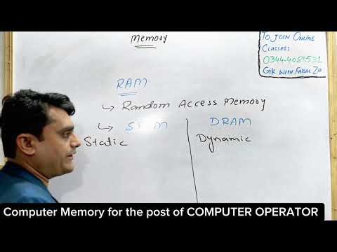 Computer Memory | Lecture for Computer Operator | GK with Faisal Zia 
