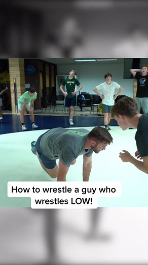 Learn how to wrestle against a lower opponent! #wrestle #howto #tip #sports #wrestling #fyp #tiktok #training #hwpo #practice