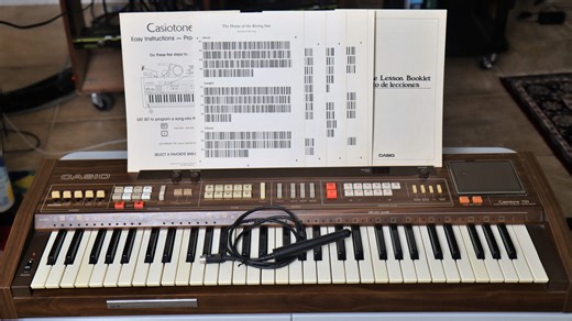 卡西欧Casiotone 701电子琴条码乐谱自动演奏