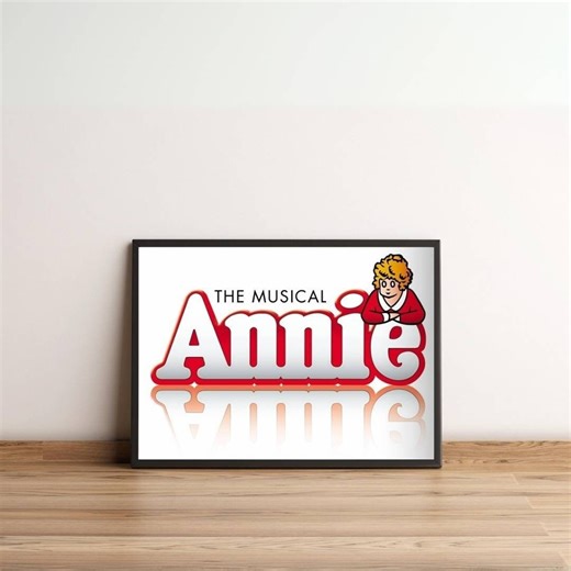 Annie Musical Poster Print, Annie Broadway Theatre Print, London West End Musical Framed Wall Art Print, Christmas Gift for Theatre Lovers - Etsy