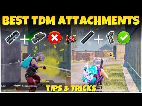 BEST TDM ATTACHMENTS TO CONNECT MORE HEADSHOTS IN CLOSE RANGE🔥TIPS & TRICKS