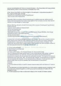 ANCC FNP review questions with complete Latest Solutions 20245 video