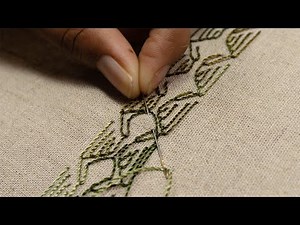 Inspired Embroidery Border Pattern | Beginners Friendly Tutorial | DIY Stitching