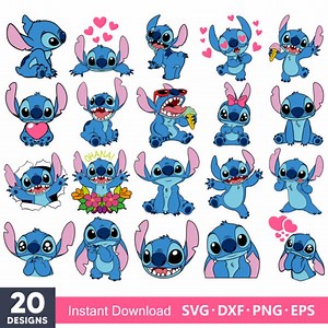 Stitch Svg, Stitch Bundle, Stitch Clipart, Stitch Png, Cricut Svg, Silhouette Svg, Stitch Layered - Etsy