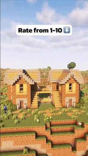 EASY DUO HOUSE TUTORIAL - MINECRAFT