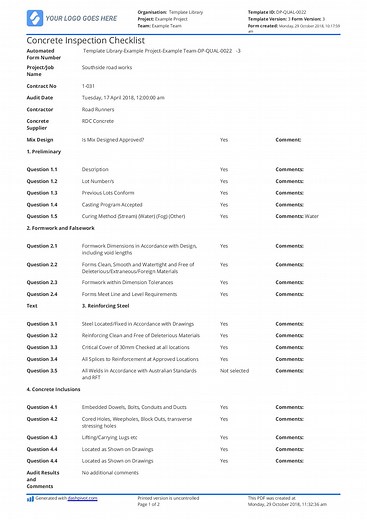 Quality Control Checklist for Construction: Use the free template