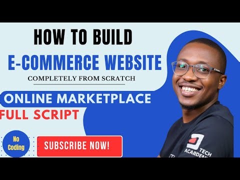 How to build E-commerce Website Step by Step, No Coding, With full Script