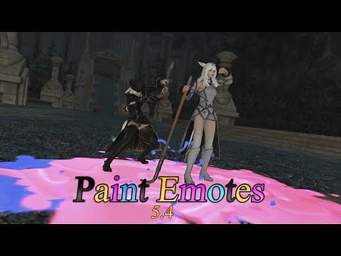 FFXIV: Paint Emotes - Patch 5.4 New Emotes
