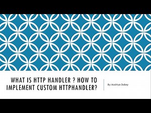 What is HttpHandler and How to Implement Custom HttpHandler in ASP.NET MVC