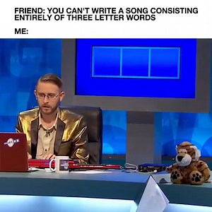 4.3M views · 138K reactions | The Brett Domino Trio perform a song, consisting entirely of three letter words. 8 Out of 10 Cats Does Countdown | Stream free on SBS On Demand: https://bit.ly/3sxYMDA | SBS Australia | Facebook
