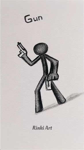 How to draw a stickman body tutorial ✨(Gun, Warrior, Mage)#stickman #drawing #howtodraw #shorts