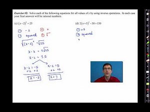 Common Core Algebra I.Unit #9.Lesson #4.Solving Quadratics by Using Inverse Operations