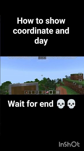 #how to show coordinate and day #minecraft #technogamerz