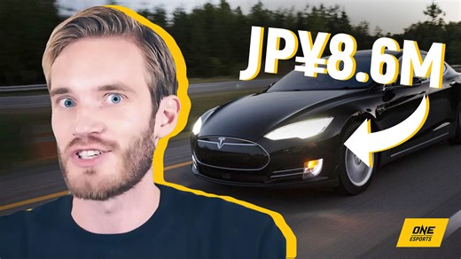 PewDiePie shows off his sleek, new JP¥8.6M Tesla car