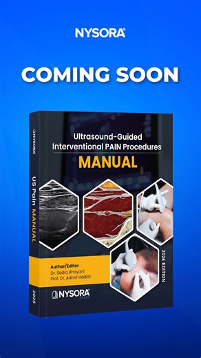 Coming soon on Amazon: NYSORA’s Ultrasound-Guided Pain Procedures Manual - your new clinical companion for precision in pain management. Packed with image-rich content, links to clinical videos, and step-by-step instructions. Scan QR codes to watch full procedures in real time. From patient positioning to needle guidance, it’s everything you need, right at your fingertips. Developed by experts. Designed for everyday use. Your NYSORA go-to guide for mastering ultrasound-guided pain procedures. Av