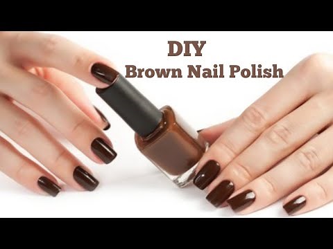 DIY Homemade Brown Nail Polish || Brown Nail Polish Making At Home