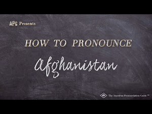 How to Pronounce Afghanistan (Real Life Examples!)