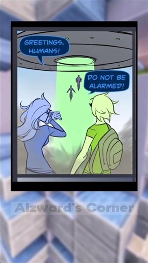 Oh sh#t girl just like me, I mean the aliens are hot so... they come in peace right? #shorts