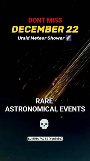 UPCOMING ASTRONOMICAL EVENTS | December Space Events - Lumina Facts #space #astronomy #space