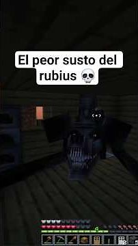 Rubius's worst scare 2 💀 #rubius #foryou #fyp #humor #laughs #skyblock #minecraft #meme #twitch