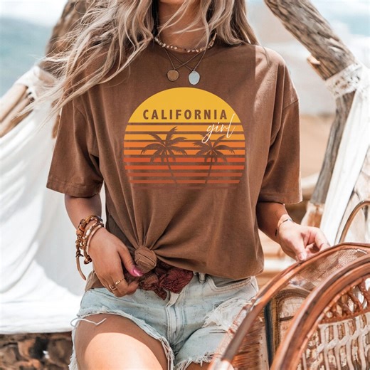 California Girl Tshirt, California Pride Graphic Tee, Gift for Her, Comfort Colors 1717 - Etsy