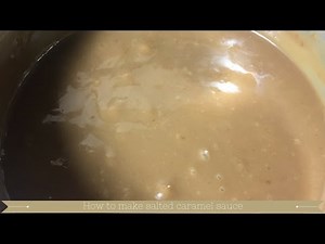 How to make salted caramel sauce with condensed milk : Macaron filling