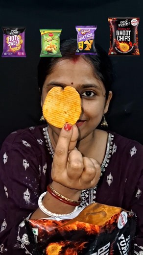 Hot Spicy 🔥 Bhoot Chips Eating asmr #youtubeshorts #shorts #shortvideo #asmr #chips