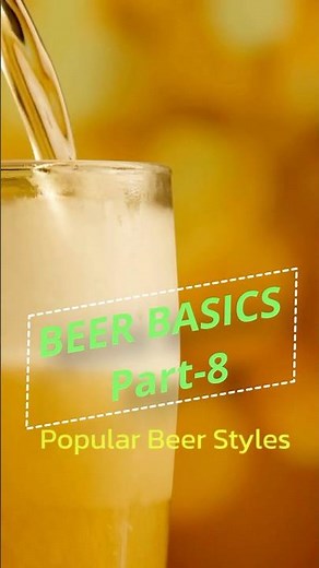 Popular beer types #beer #stout #pilsner #lager #bartending #beerbrewing #beermaking #drink