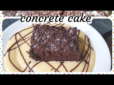 Concrete Cake//How To Make Chocolate Concrete Cake//Crunch