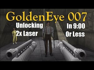 GoldenEye 007 walkthrough: Aztec Complex. (Unlocking 2x Laser in 9:00 or less)