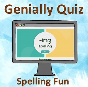 ING Spelling. Interactive Quiz - Etsy Canada