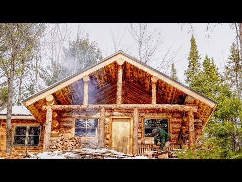 Making a Walnut Shelf Unit and Spalted Birch Drawer Fronts for the Kitchen in my Off Grid Log Cabin