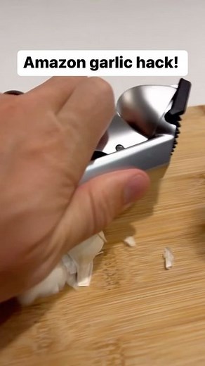 Jared Andersen on Instagram: "Amazon garlic hack! This is the best garlic crusher I’ve ever seen. #amazonfinds #amazon #amazondeals #amazonmusthaves #amazonhome #founditonamazon #onlineshopping"